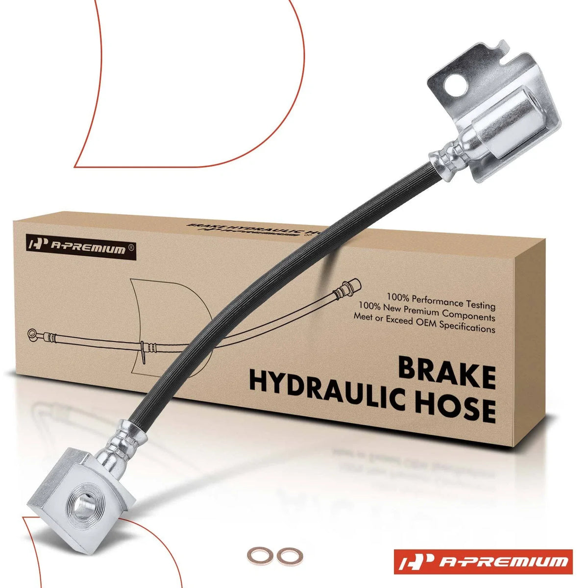 Rear Left Brake Hydraulic Hose for Ford F-450 Super Duty (2015)
