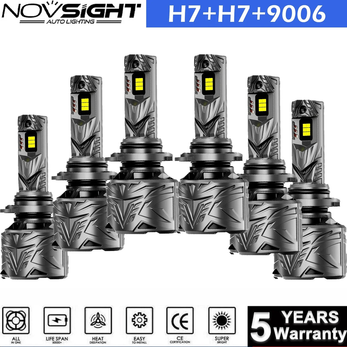 H7 LED Conversion Kit for Headlight Bulbs - Toyota Hilux N70 2005-2015