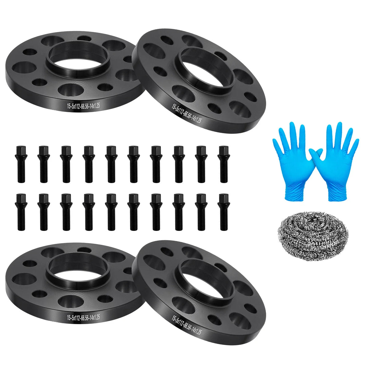 Set of 4 Wheel Spacers for BMW G30 X4 X5 X6 X7 Z4 (15mm, 5x112)