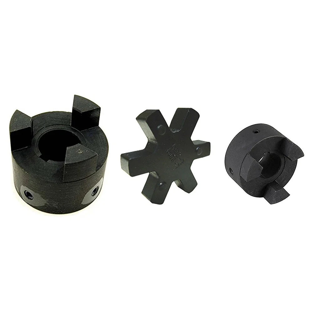 Set of 2 L-Jaw Couplings with Rubber Spider Coupler L095 (3/4" to 1")