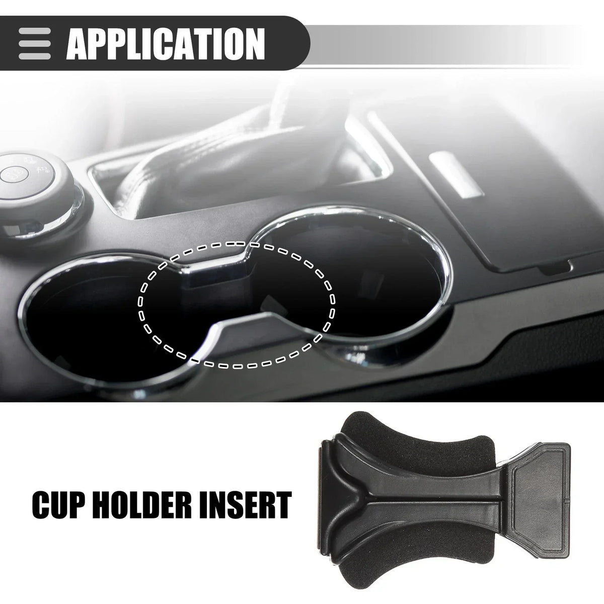 Cup Holder Insert - Lexus GX470 (2003-2009) - Black Plastic Foam