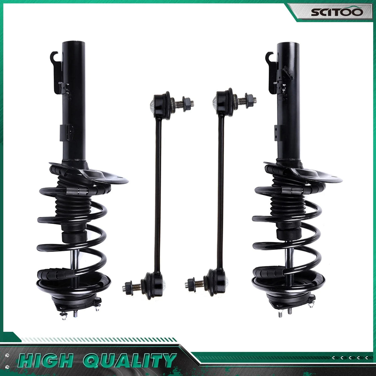 Front Strut Sway Link 4pc Set for Ford Focus 2008-2011