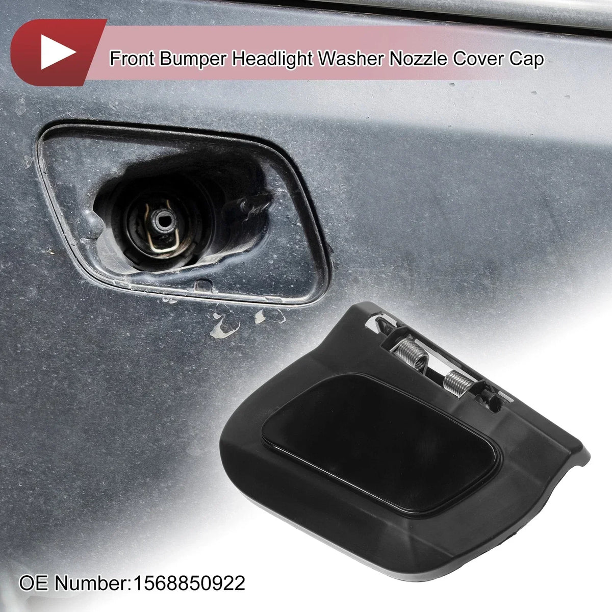 Washer Nozzle Cover Front Left for Mercedes-Benz GLA45 AMG (2015-2019) Black
