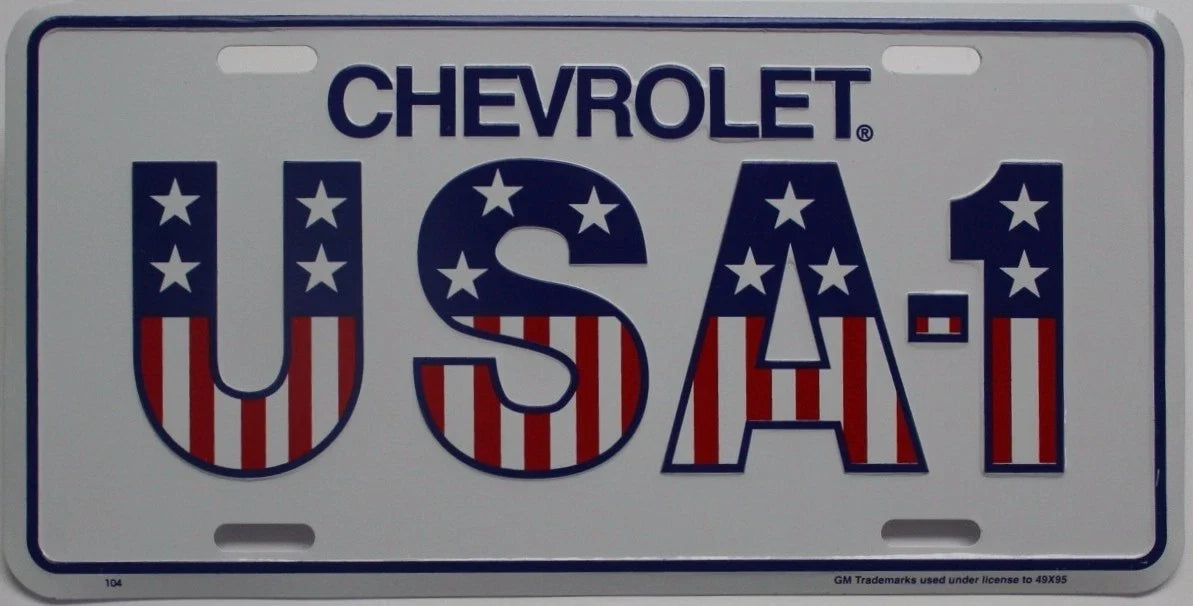 License Plate Tag for Chevy Truck (4 Door Reg Cab 4x4)