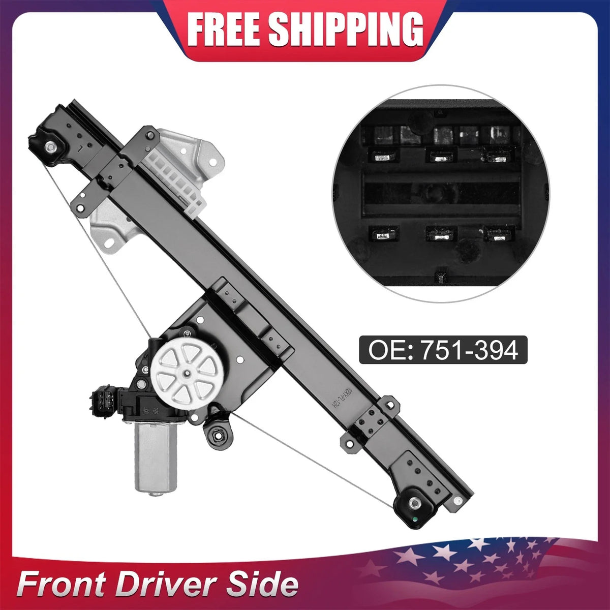 Power Window Motor and Regulator for Nissan Sentra 2013-2019