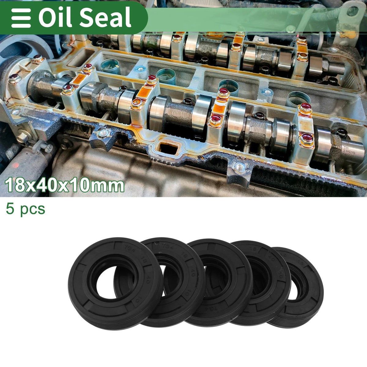 Oil Seal for Rotary Shaft (18x40x10mm)
