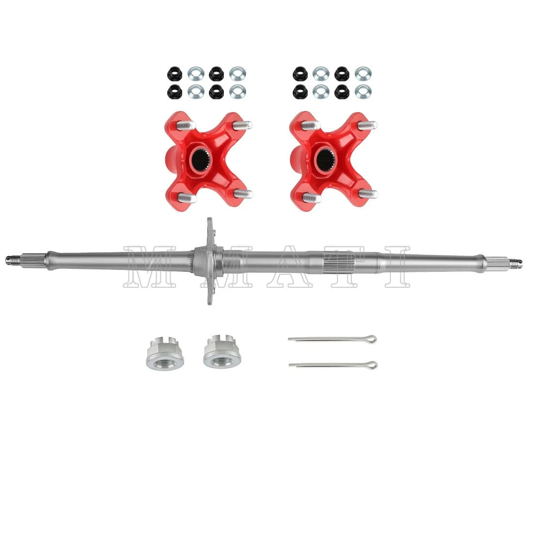 Rear Axle Shaft for Honda TRX400X 2009, 2012-2014 with Red Wheel Hubs