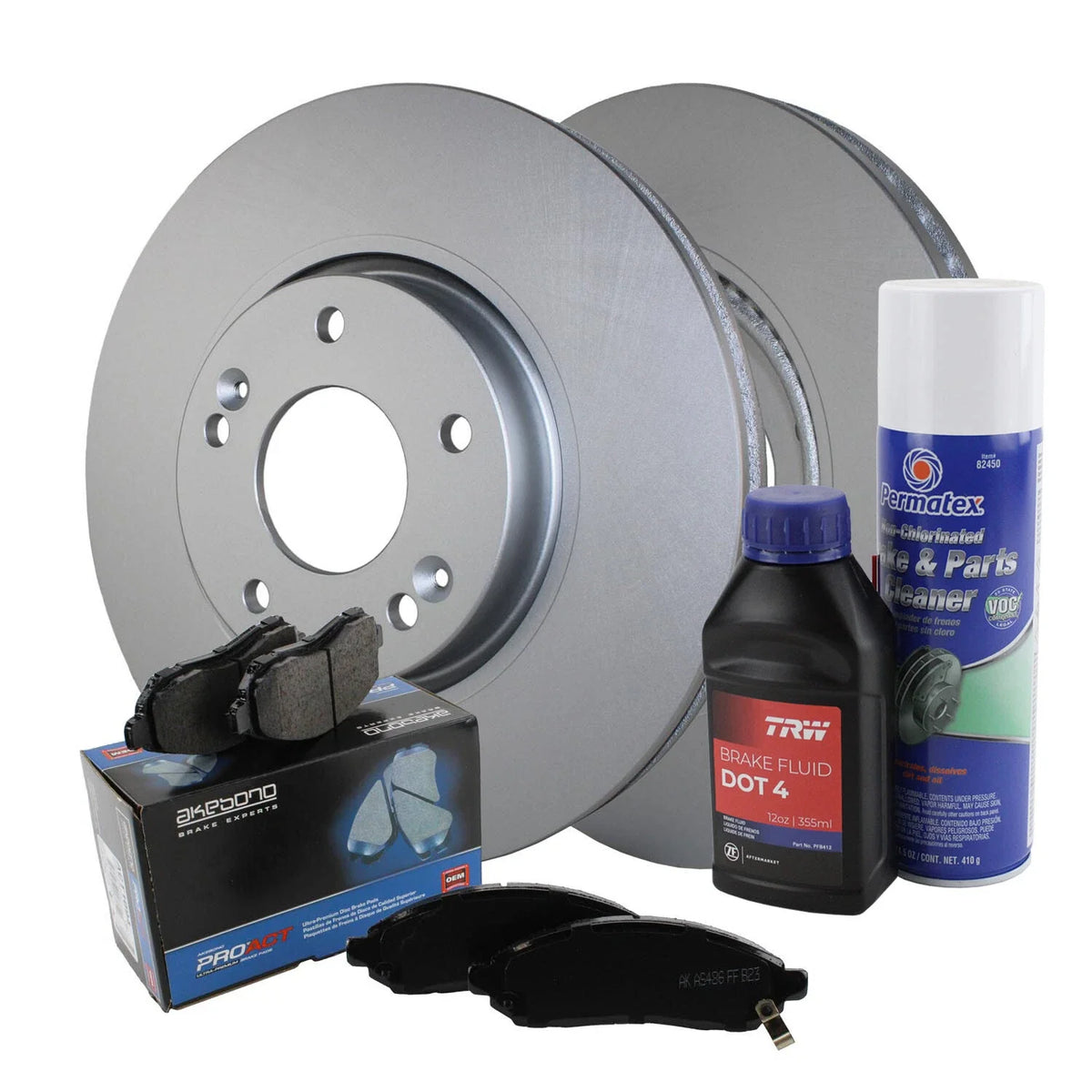 Ceramic Brake Pads & 300mm Disc Rotors Front Kit for 2011-2019 Sonata Optima
