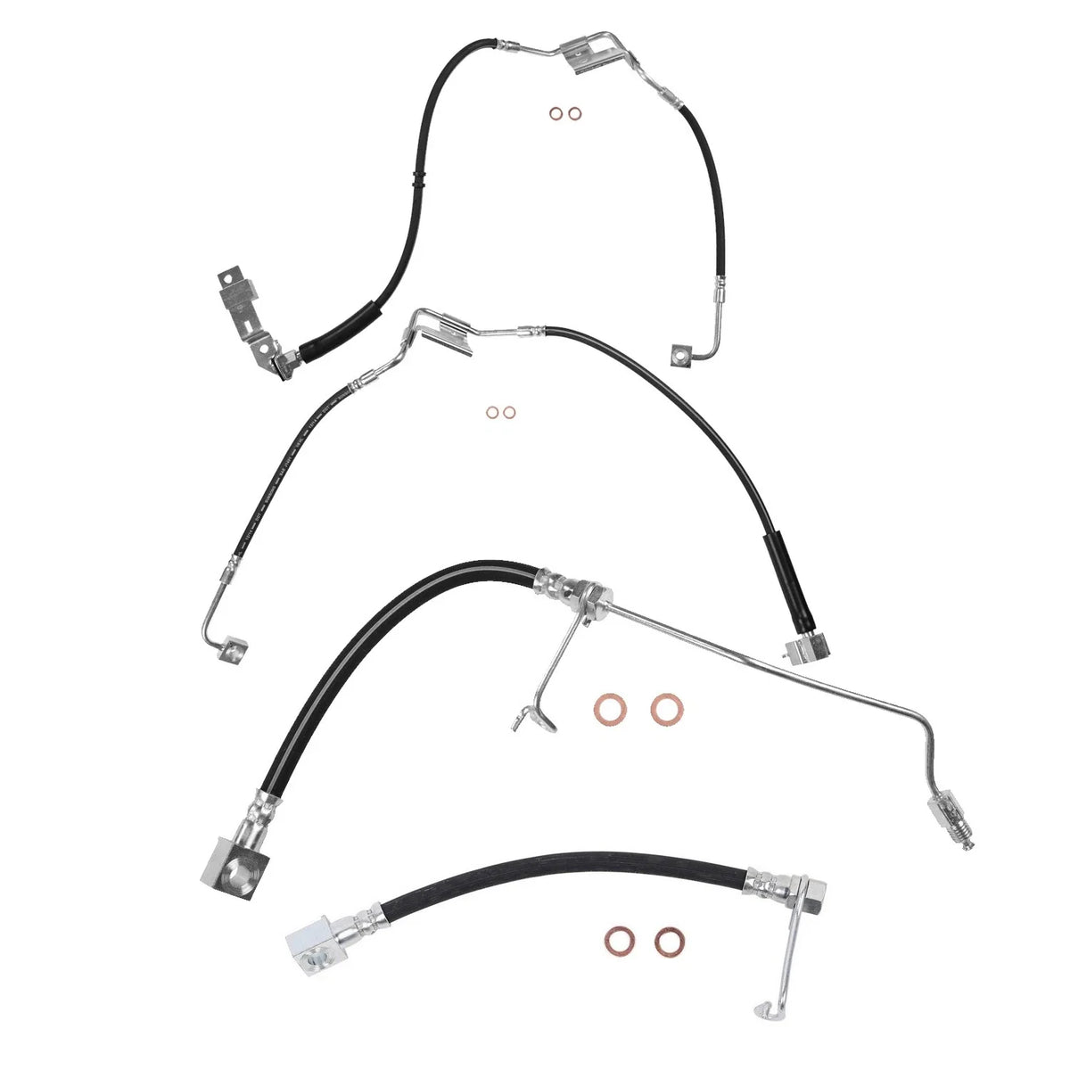 Sunsong 4X Brake Hydraulic Hose Kit for Ram 2500 OHV (2001)