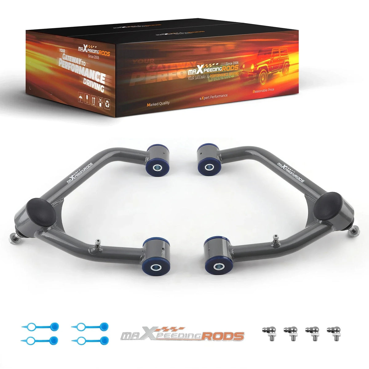 Front Upper Control Arms for Chevy Silverado Sierra 1500 (2007–2018) 2"-4" Lift