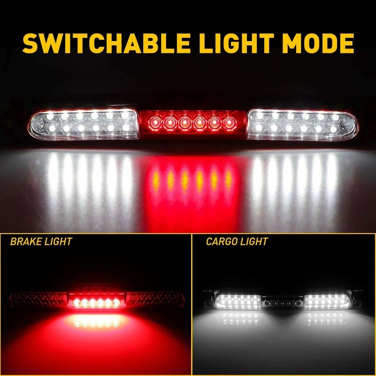 LED 3rd Cargo Third Brake Light for Ford F150 (1997–2003) & Excursion (2000–2005)