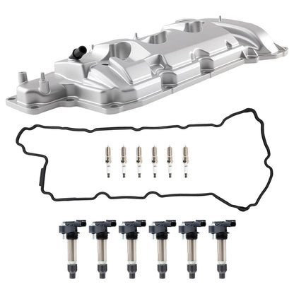 6 Ignition Coils Valve Cover Gasket Set for GMC Acadia 2009-2017 3.6L