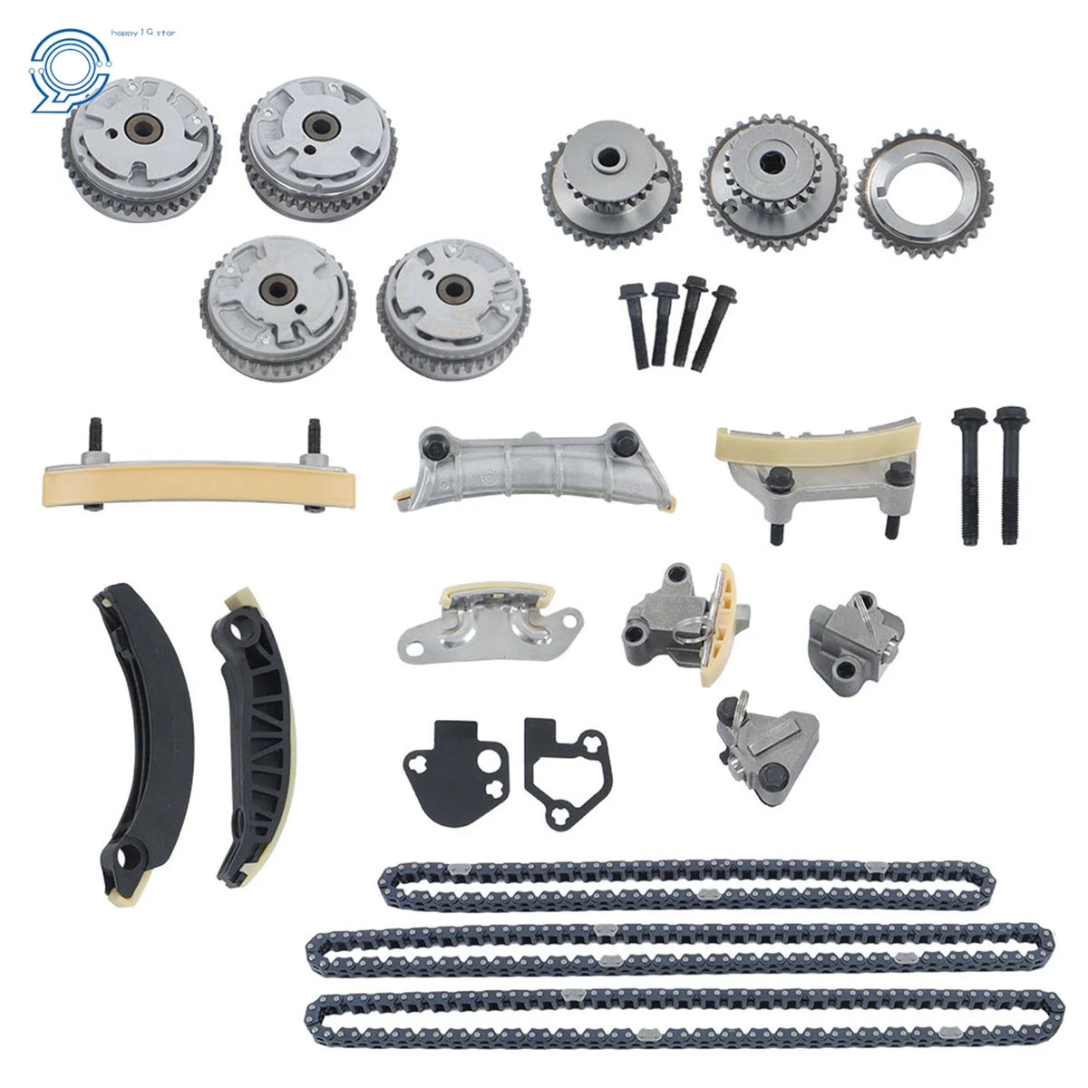 Timing Chain Kit with 4 VVT Cam Phaser for Buick Enclave/Lacrosse (2008–2017)