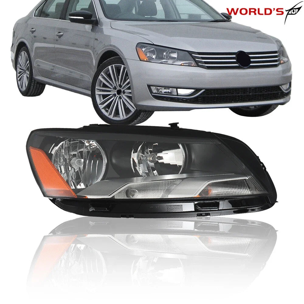 Passenger Side Halogen Headlight for Volkswagen Passat (2012–2015)