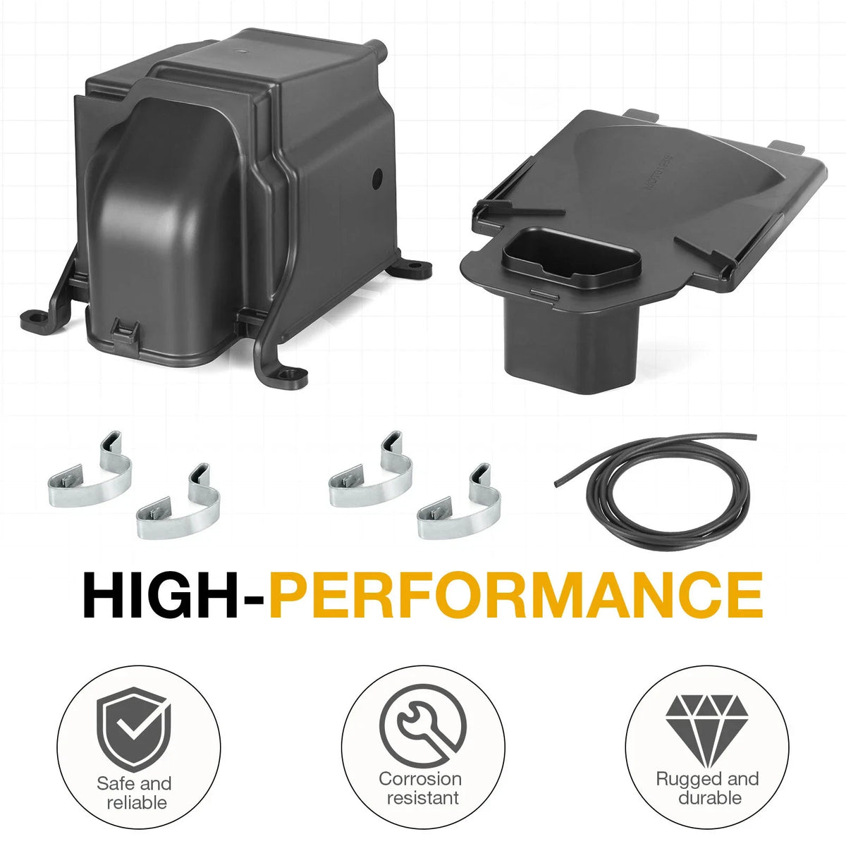 Cleaner Case with Lid Cover for Air Filter Box - Yamaha YFZ450 2004