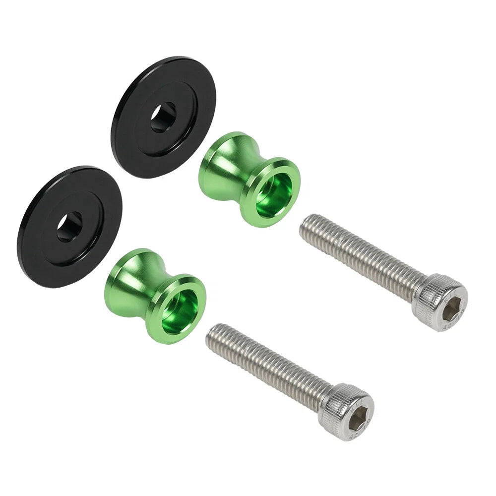 10mm CNC Swing Arm Sliders Spools for Kawasaki Ninja 250R 300R ZZR600 ZZR1200