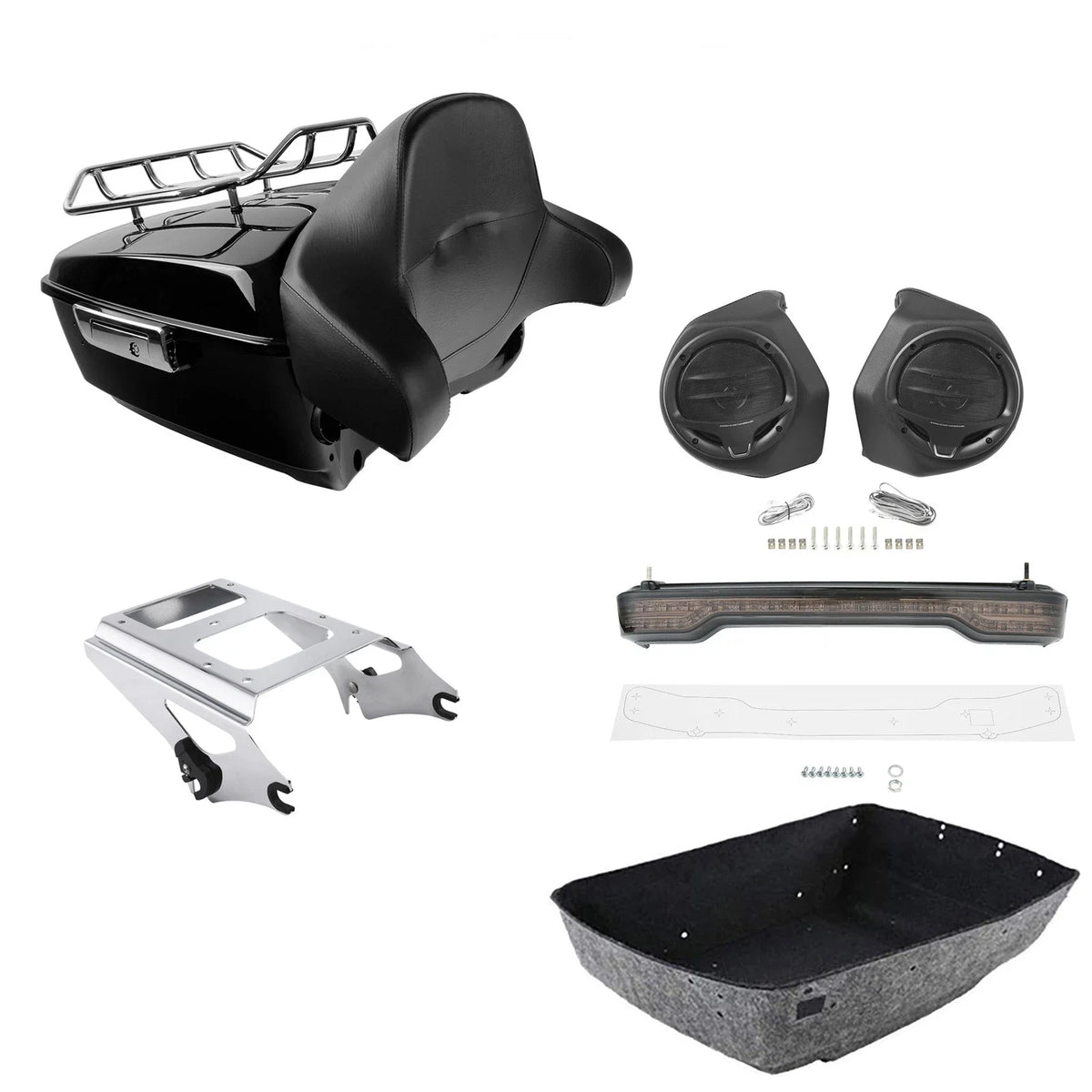 LED Rack Speakers for Harley Road Glide (2009 to 2013)