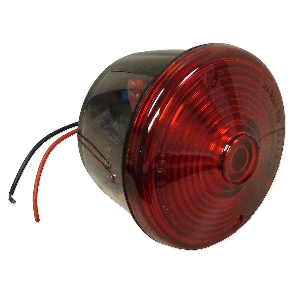 12V Round Red Tail Light Assembly for Massey Harris (Replaces 370716R91)