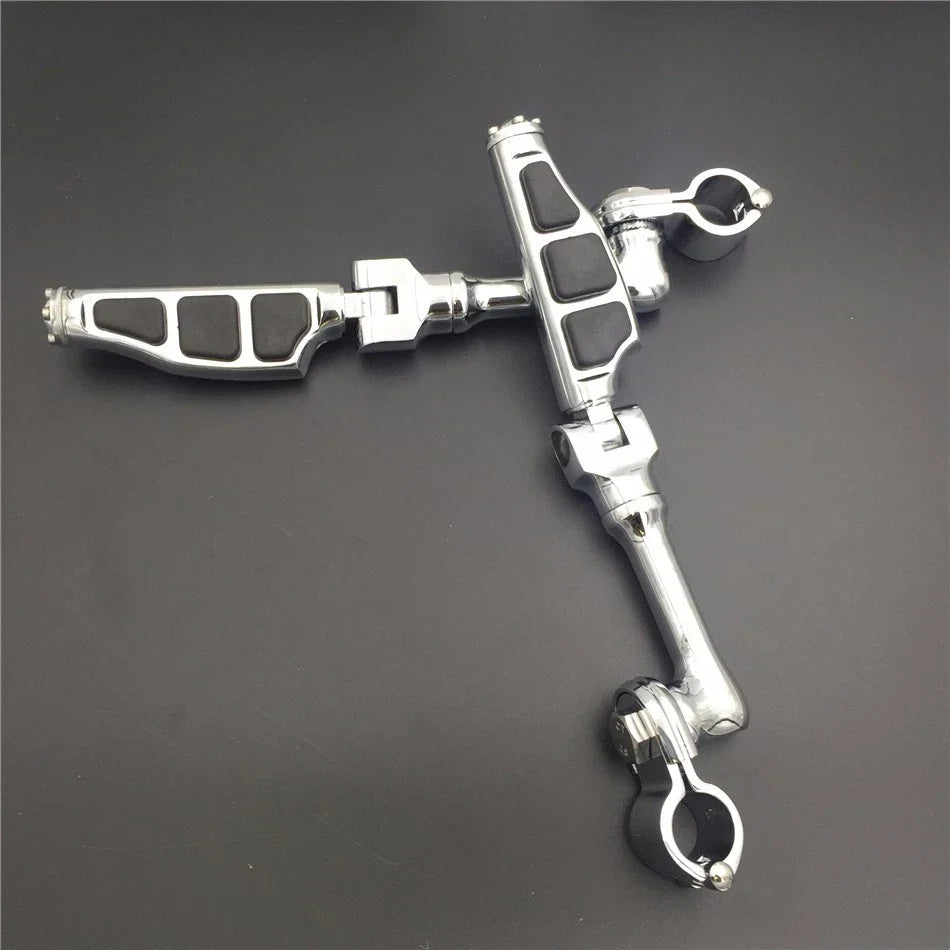 Flat End Foot Peg 1.5" Chrome for Honda Shadow GoldWing VTX1300 Valkyrie