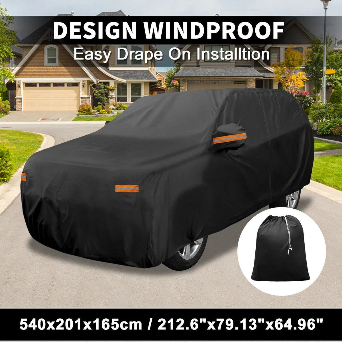 Waterproof 210D-PU Car Cover for Ford Expedition (2018–2023)