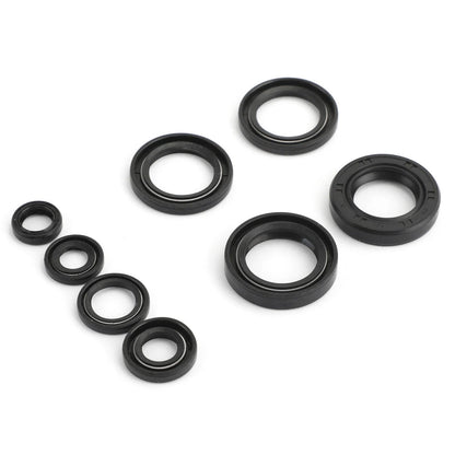 Complete Oil Seal Set Kit x 8 for Yamaha DT 125 (1976–1981)