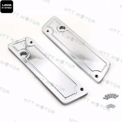 Chrome Saddlebag Latch Cover Set for Harley Hard Touring 2014-2023