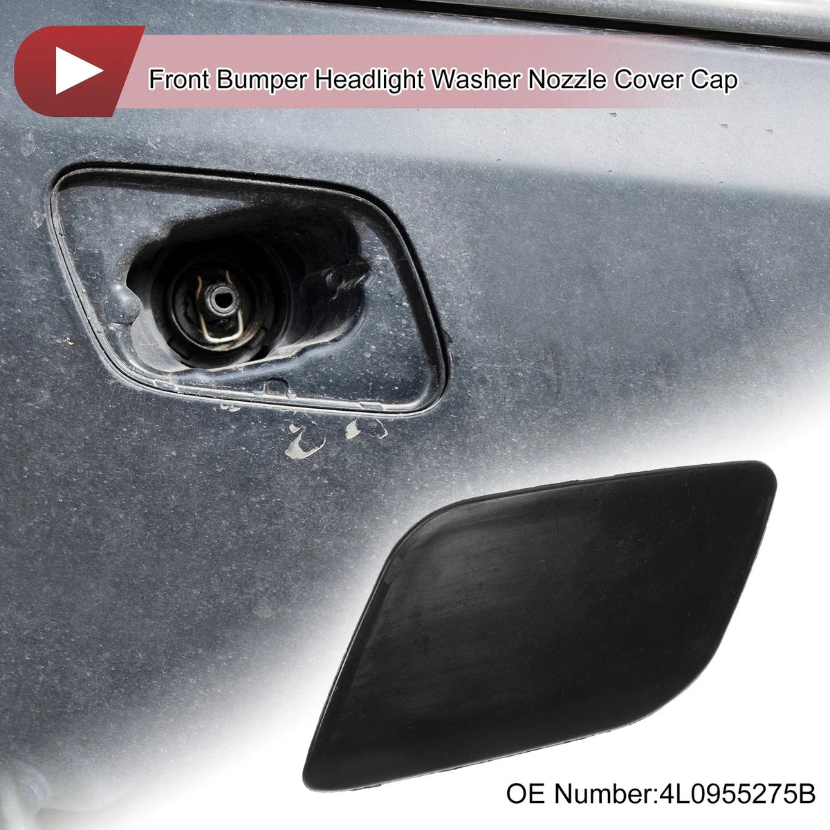 Front Left Washer Nozzle Cover Cap No. 4L0955275B for Audi Q7 (2007–2009)