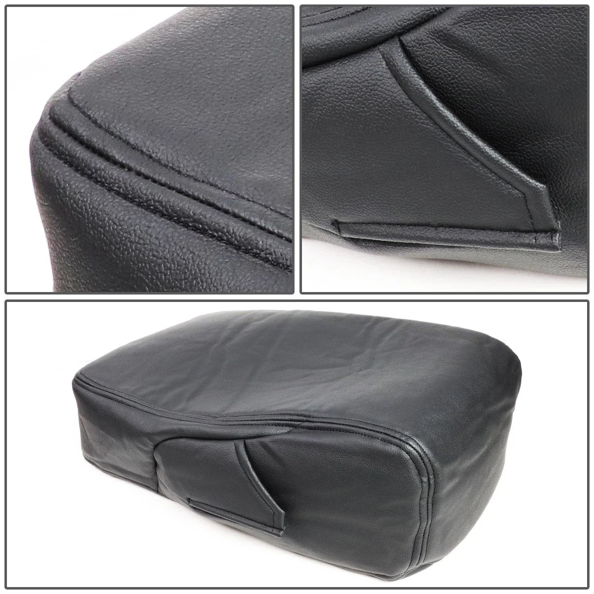 Leather Armrest Center Console Lid Cover for Silverado Sierra (2007–2014)