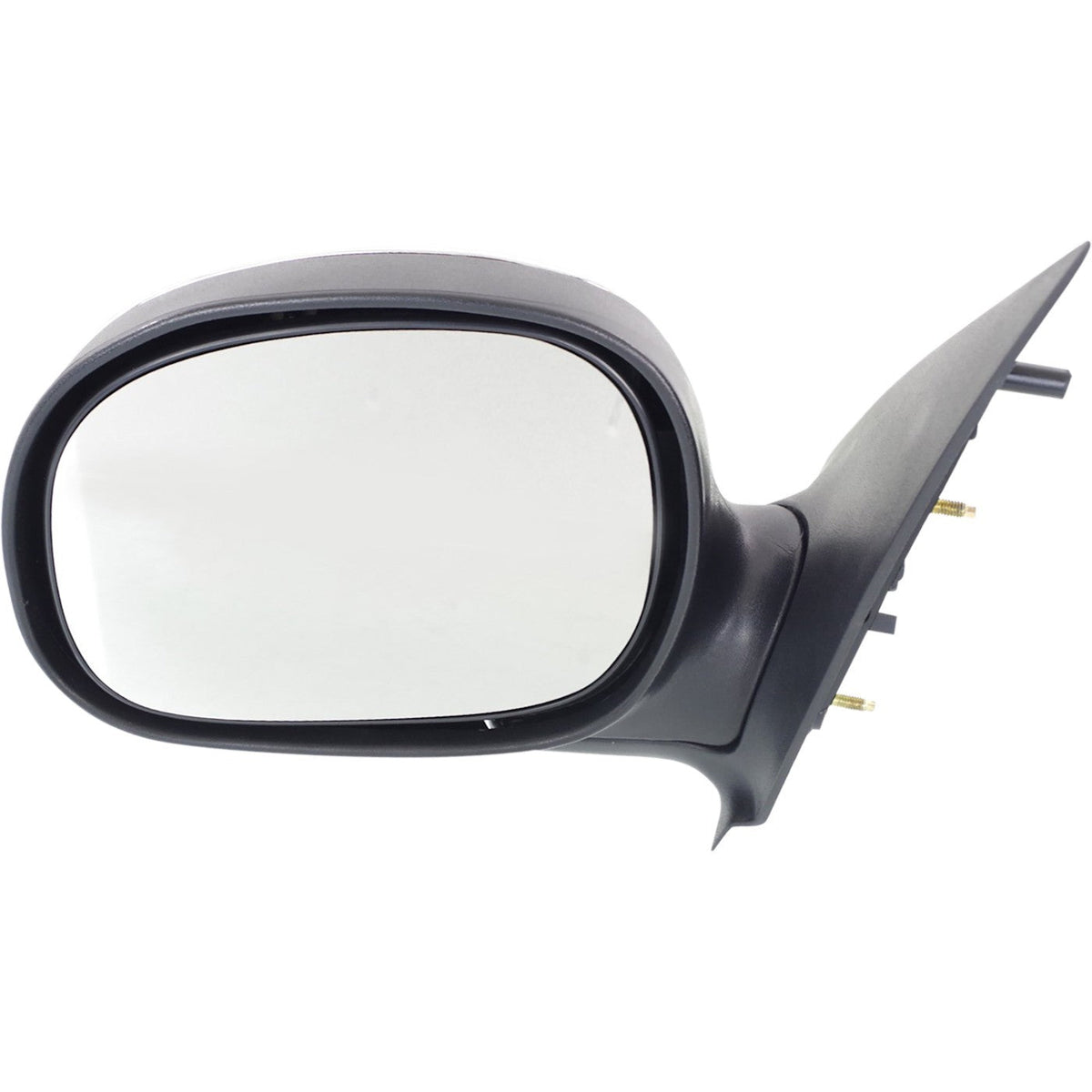 Manual Mirror, Contour Style, Chrome Finish for Ford F-150 1997-2002