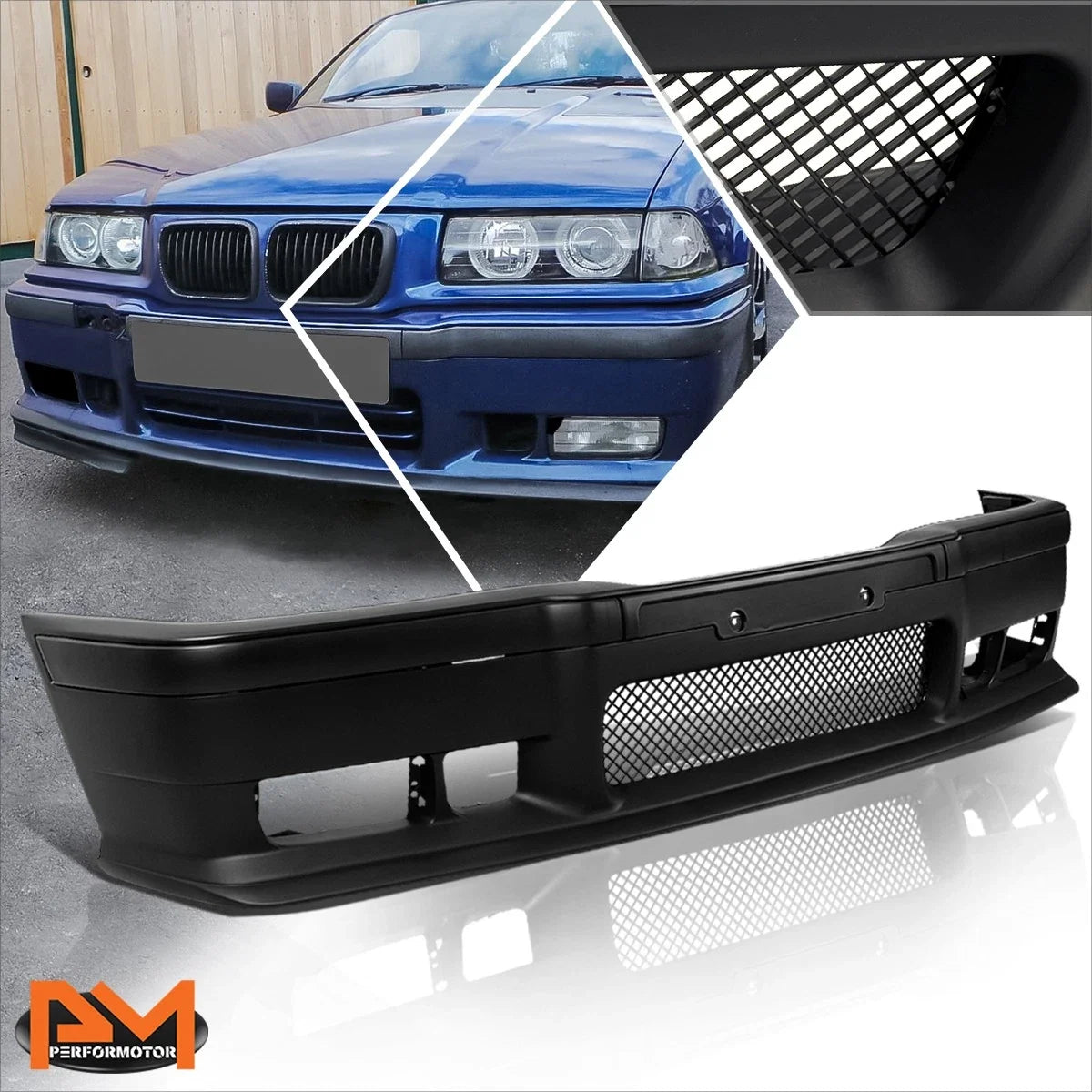 M3 Style Front Bumper Cover Lip for 3-Series E36 (1992-1999)