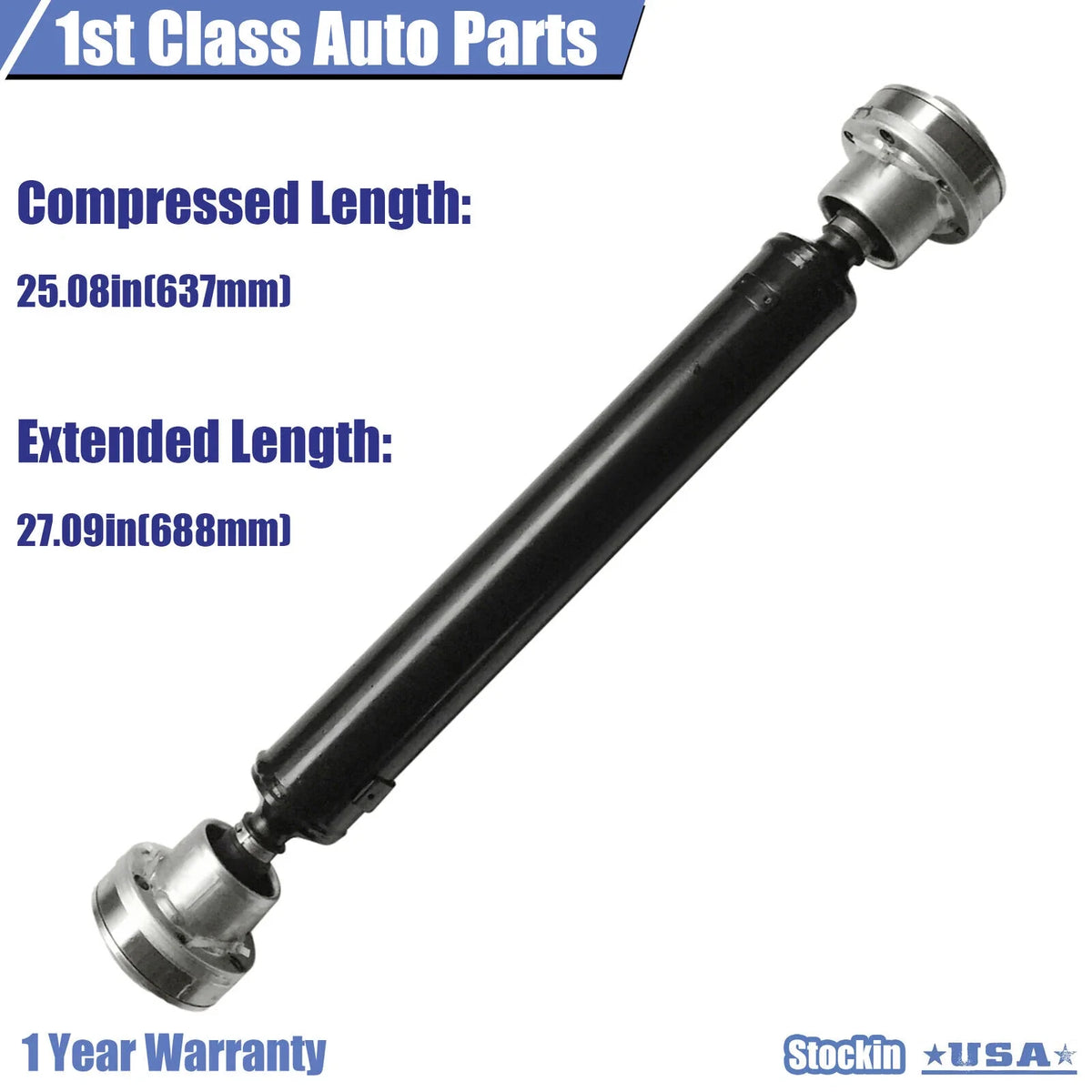 25.08" Prop Drive Shaft for Mercedes-Benz ML350 GL350 R350 (2006–2012) 1644100701