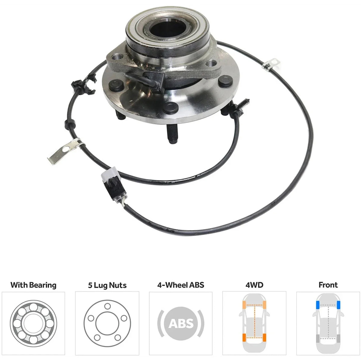 2-Piece Front Axle Shaft Set for Ram 1500