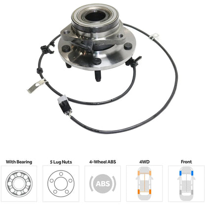 2-Piece Front Axle Shaft Set for Ram 1500