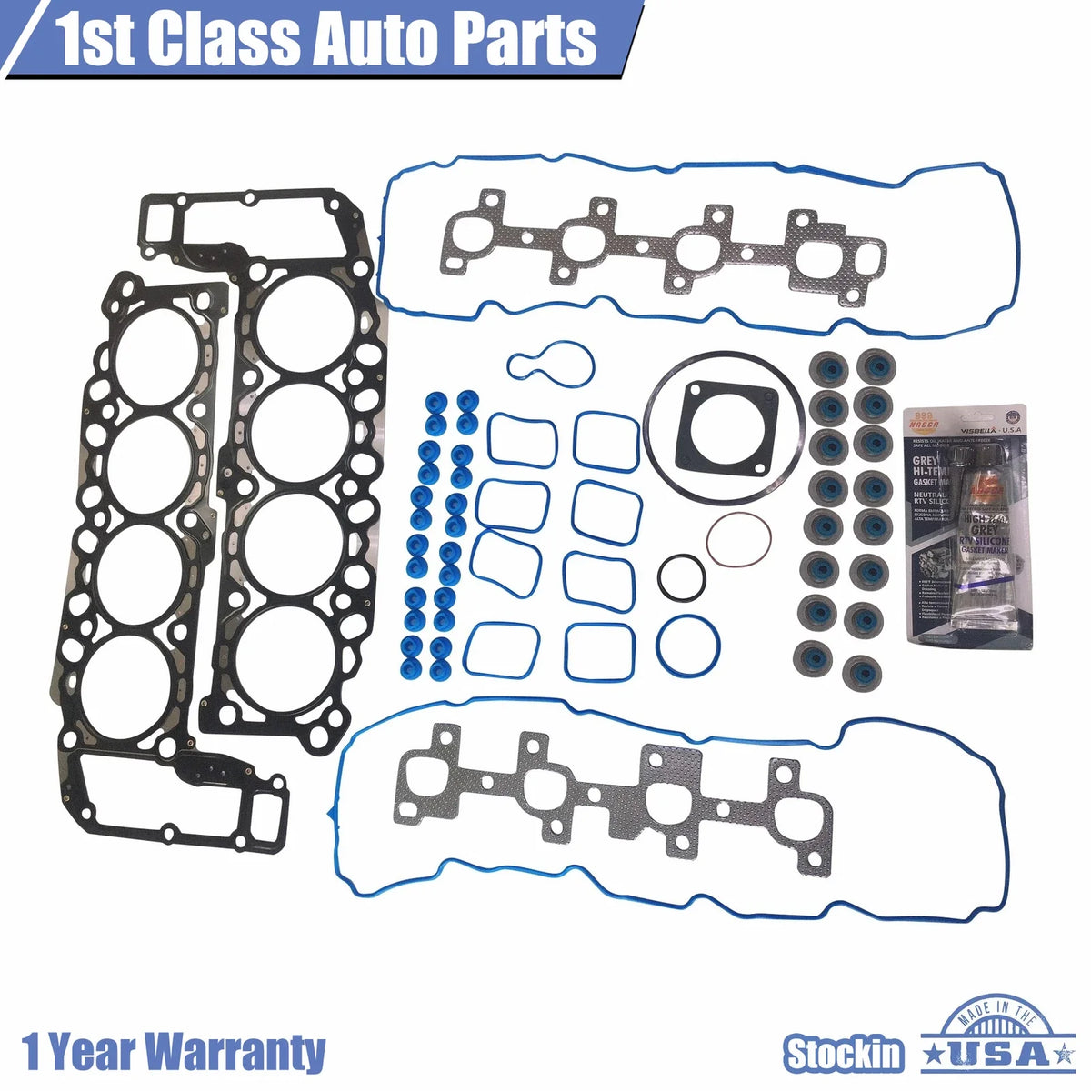 Engine Cylinder Head Gasket Set for Jeep Dodge Dakota Durango RAM 4.7L V8 (1997–2003)