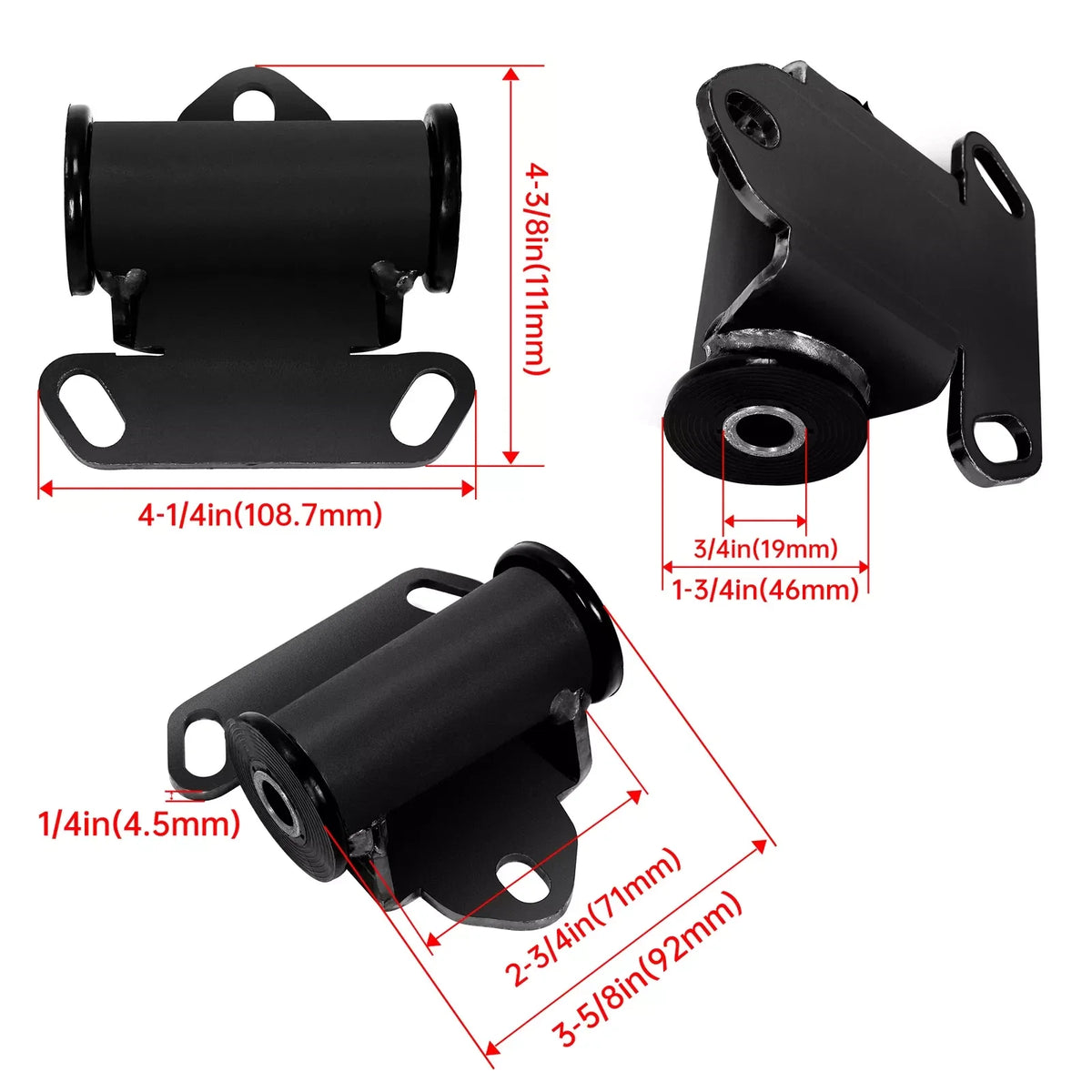 Engine Mount Adapter Plates Swap Kit for Sonoma S10 (LSX LS1 LS2 V8 14005KU)