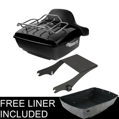 Trunk Mount Rack with Backrest Pad for Harley Touring (1997-2008)
