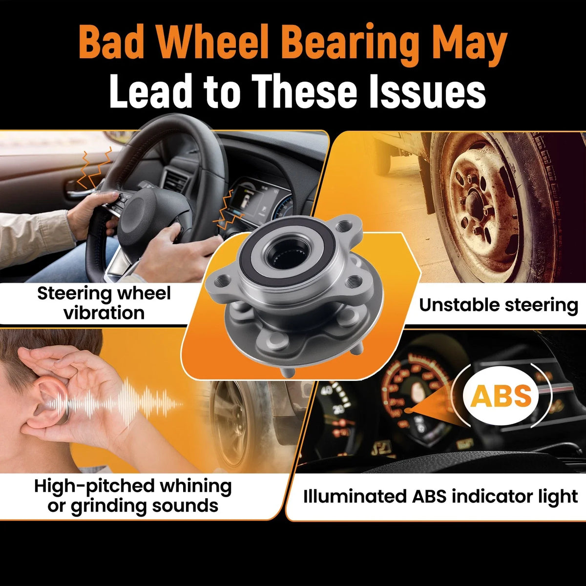 Front Wheel Bearing for Toyota Corolla Sedan (2020–2024) HA590755 BR931106
