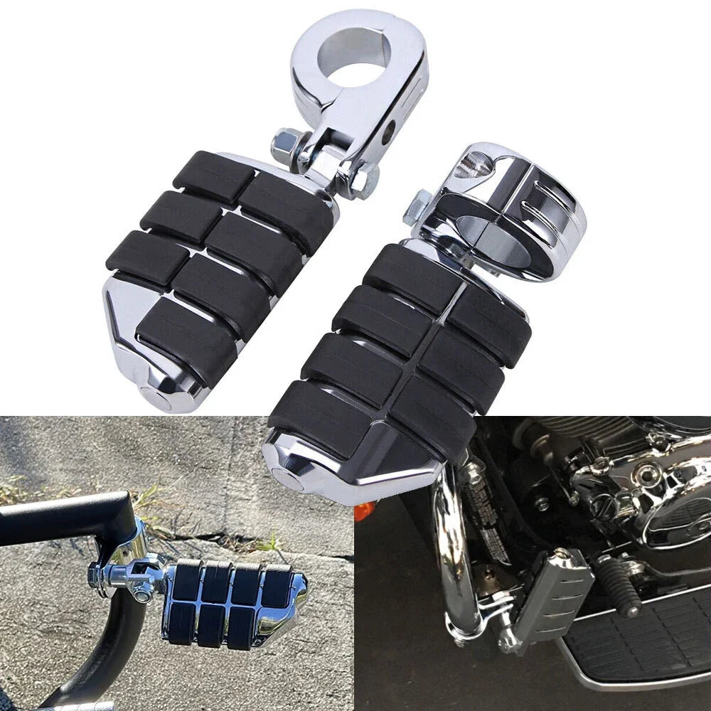 1.25" Foot Pegs for Highway Crash Bar - Harley 883, Yamaha