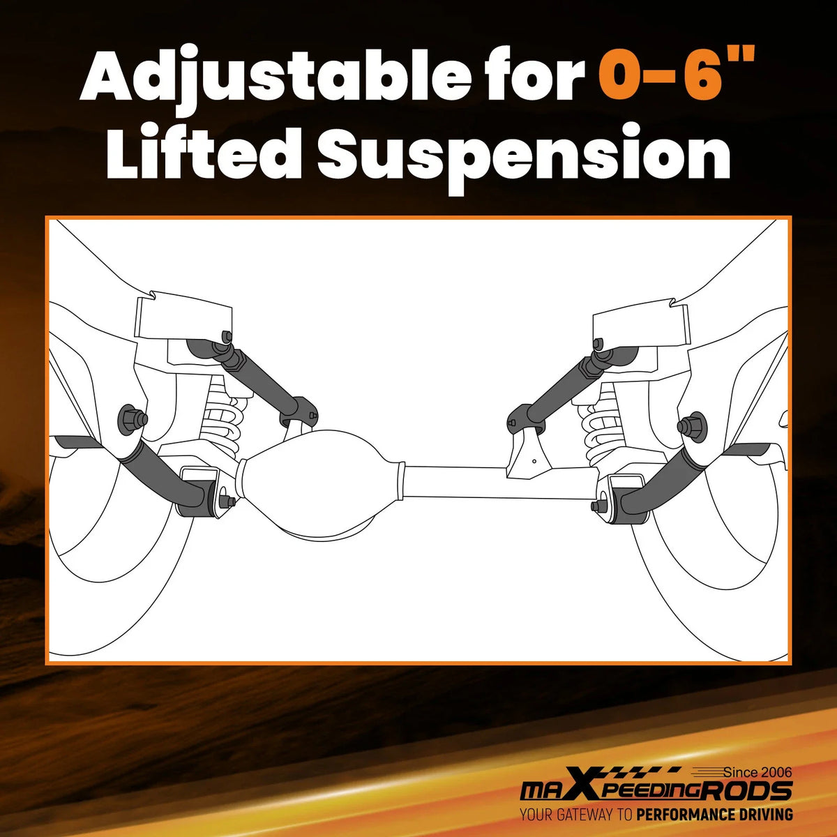 2007-2010 Jeep Wrangler JK Adjustable Front Upper Control Arm