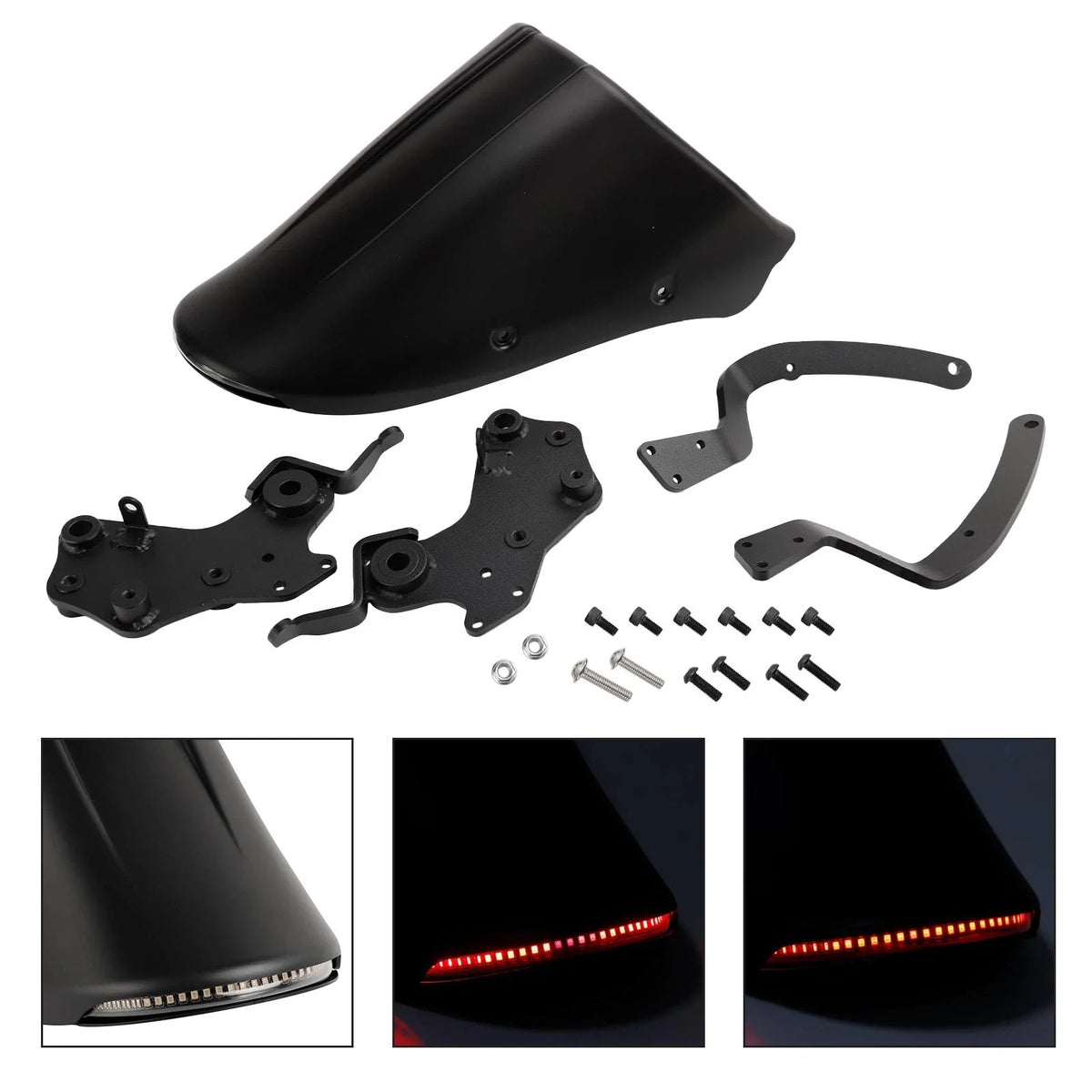 LED Rear Fender Mudguard Fairing for Honda Rebel CMX 300 500 (2017–2025)