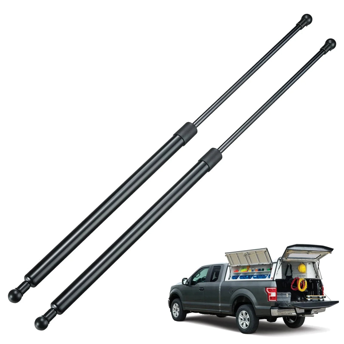 28" 200 lb Gas Struts for Murphy Bed Support (For Trucks Tonneau Cover)
