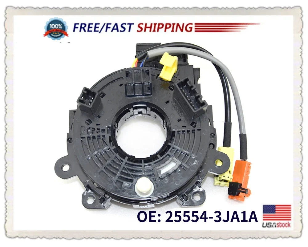 Clock Spring 25554-3JA1A for Nissan Leaf (2016–2022)