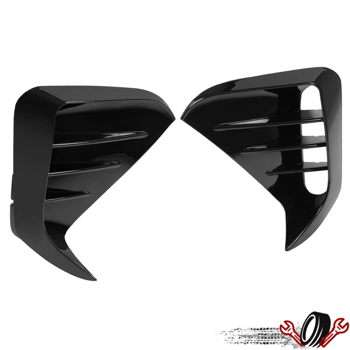 Set of 2 Front Bumper Vents for KIA Stinger (2017–2023) Gloss Finish