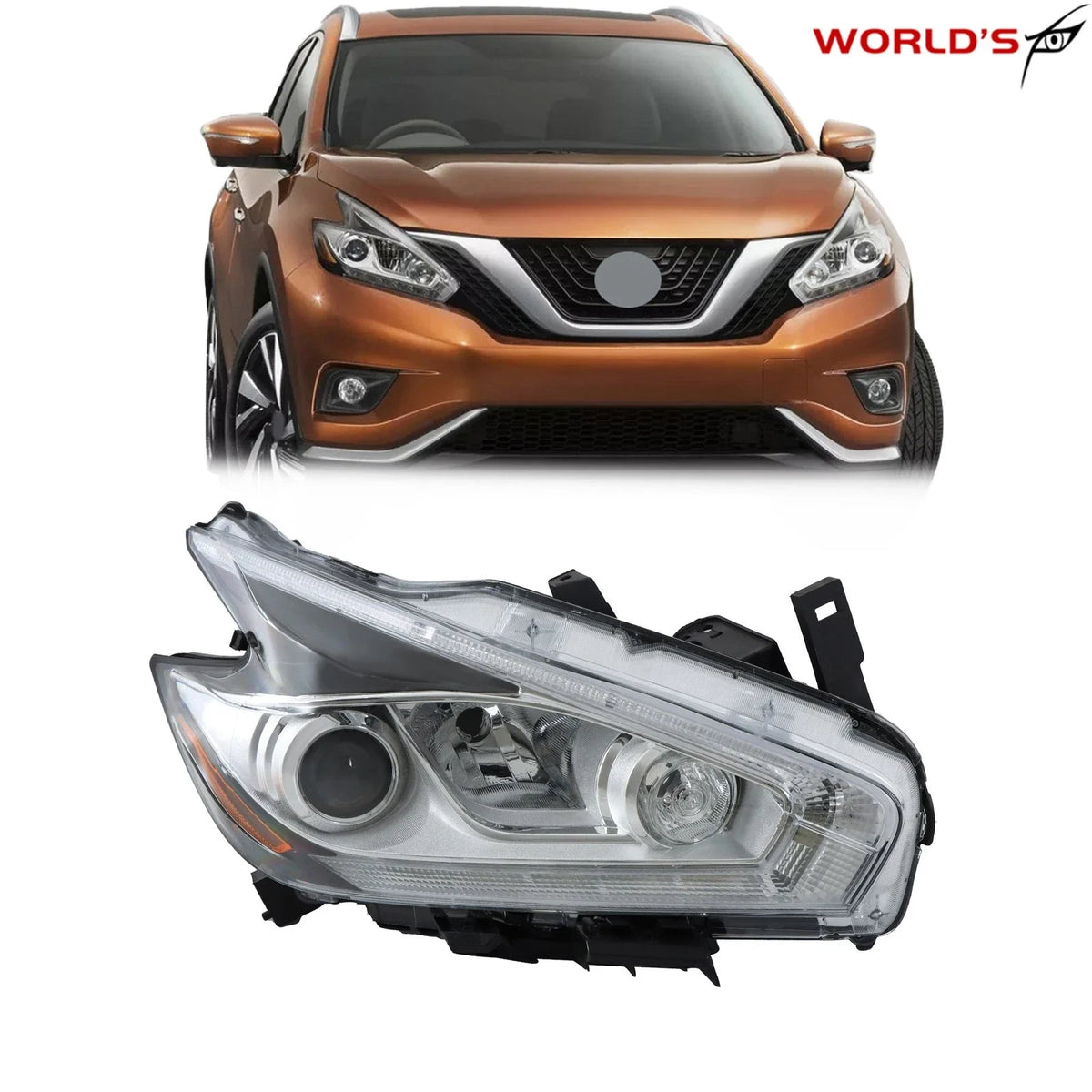 Halogen LED DRL Projector Headlight for Nissan Murano (2015–2016)