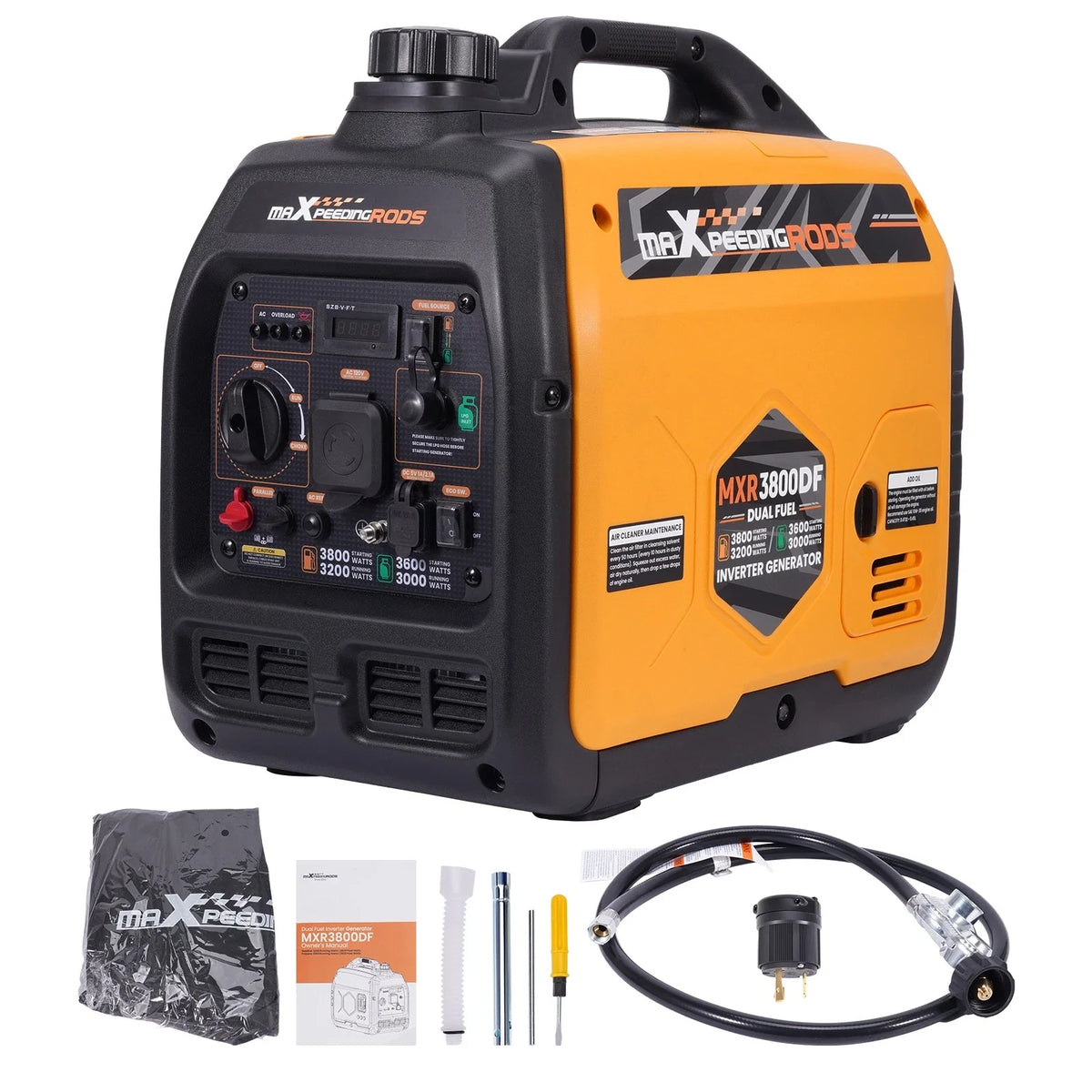 Dual Fuel Inverter Generator 3800W for Outdoor Tailgating Fun