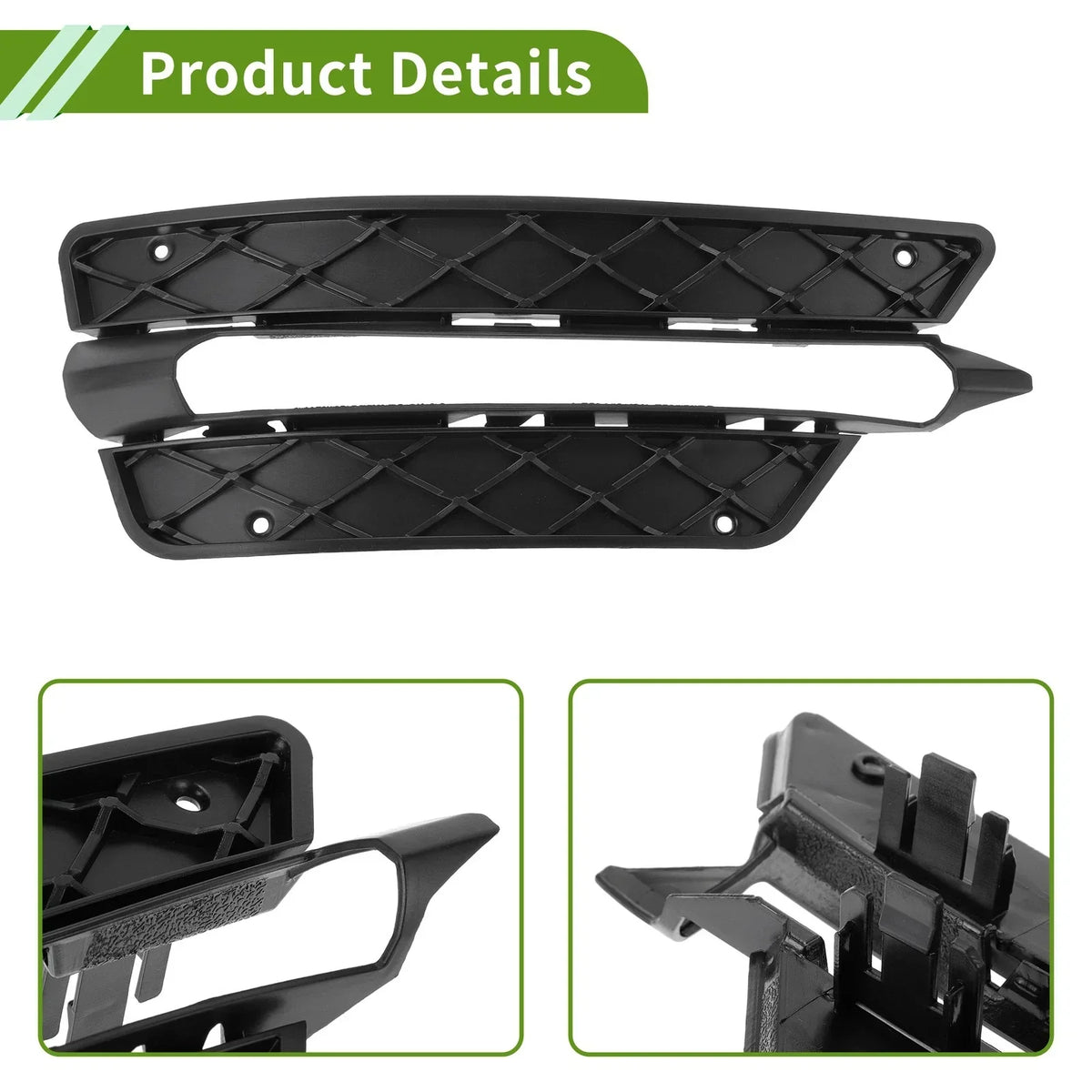 Right Front Fog Light Grill for Mercedes-Benz C350 2008-2015