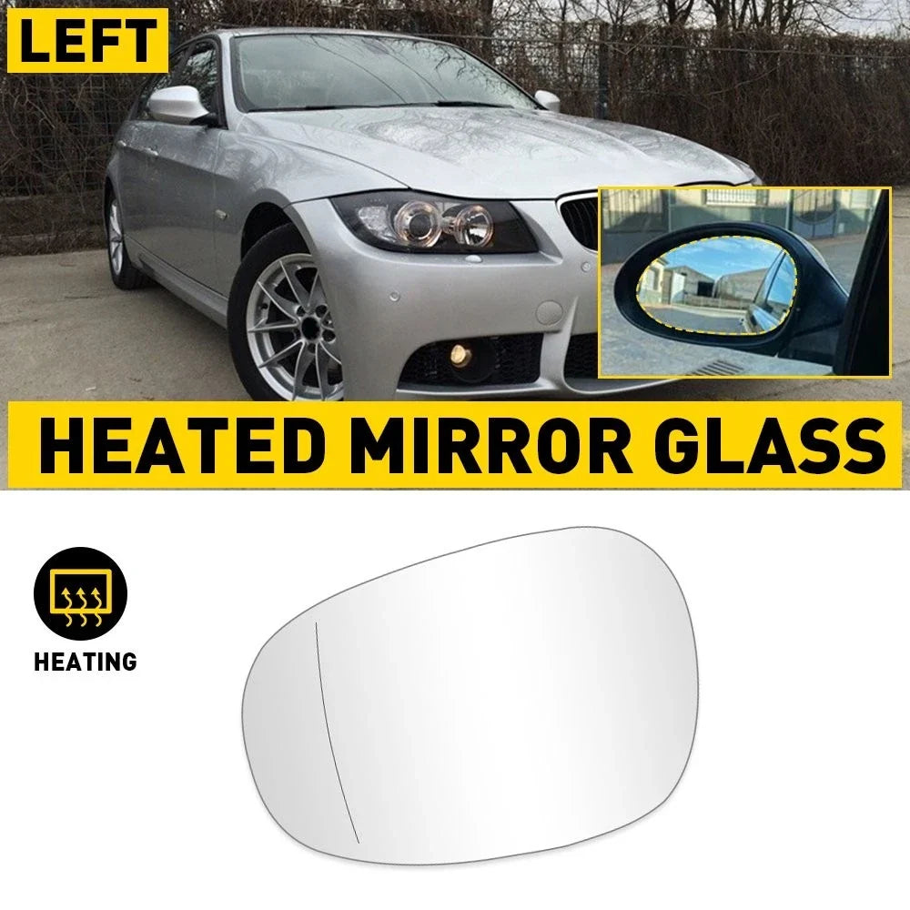 Heated Driver Side Mirror Glass (09-11) for BMW E81 E90 E91 E92 325i 328i 335i