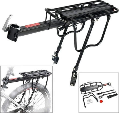 Rear Bicycle Cargo Rack - Quick Release Design