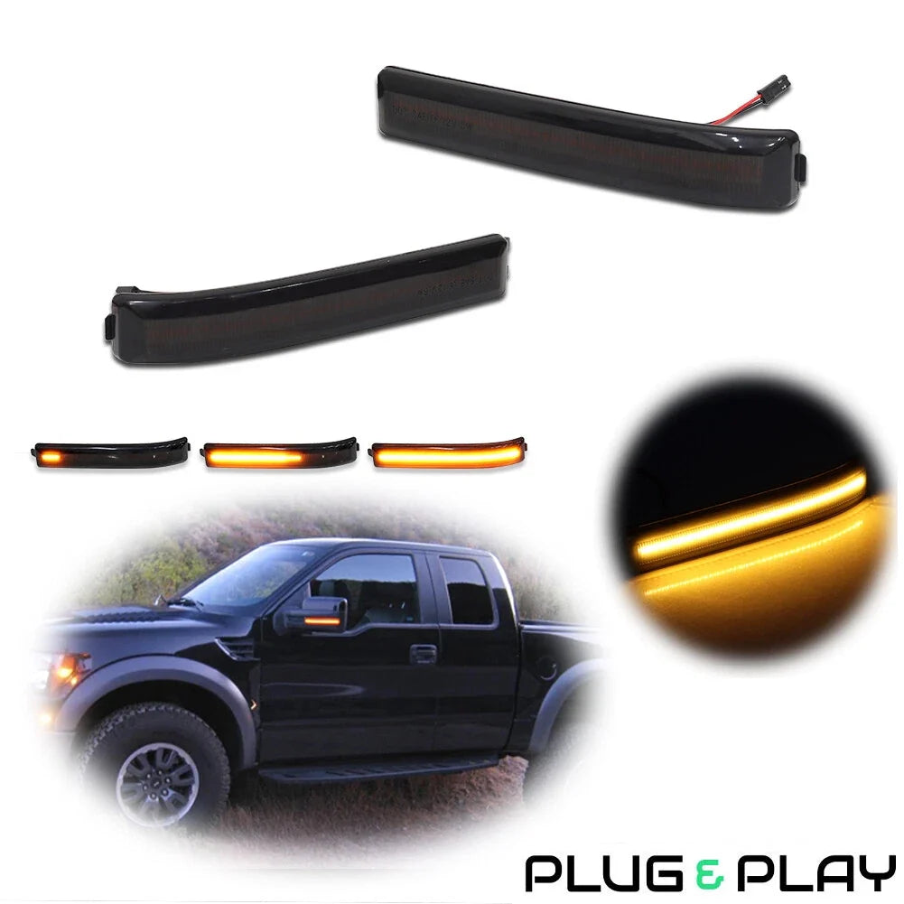 Sequential LED Side Mirror Turn Signal Light for Ford F-150 (2009–2014)