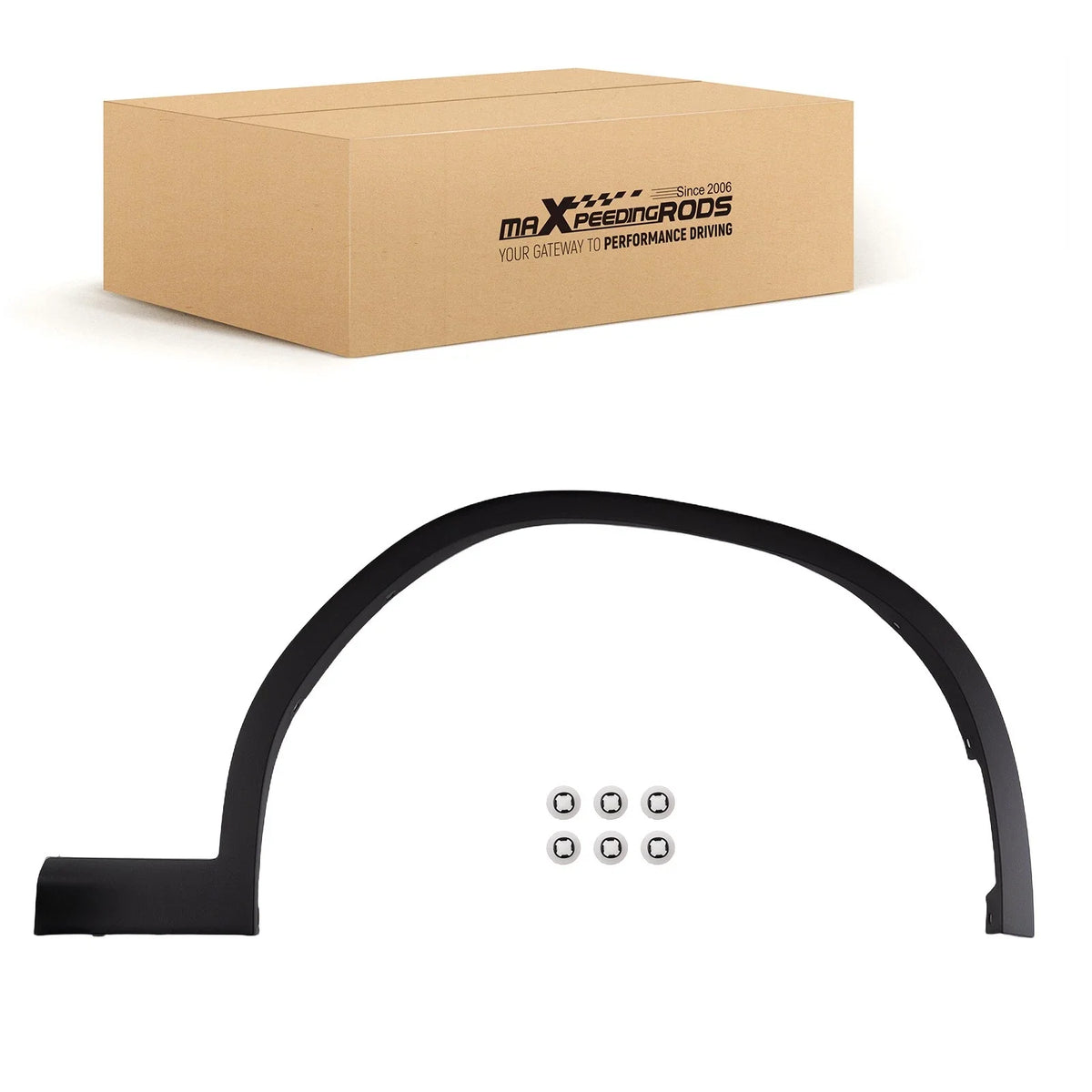 Right Black Fender Molding for BMW X3/X4 (2018–2024)